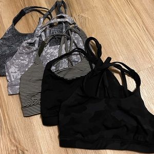 Lot of 5 EUC size 6 Lululemon Energy Bras